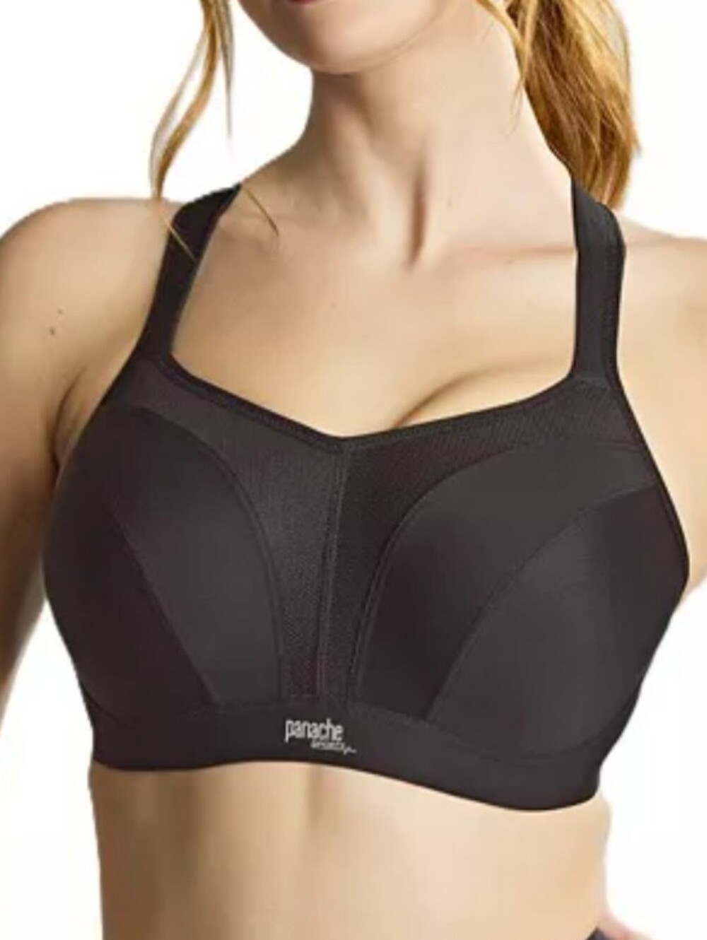 Panache Black Boundless High Impact Lightly Padded Wireless Sports Bra.